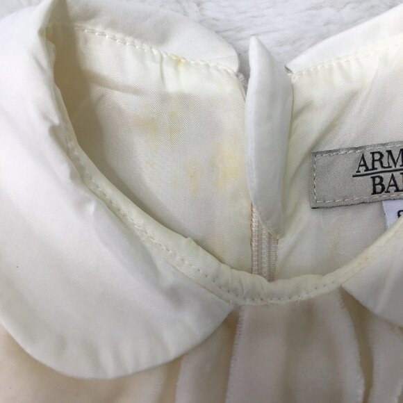 Armani Baby Formal Cream Dress Size 6 M - Picture 8 of 16